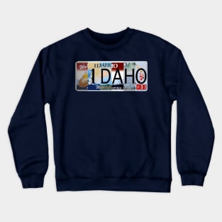 Idaho License Plates Crewneck Sweatshirt